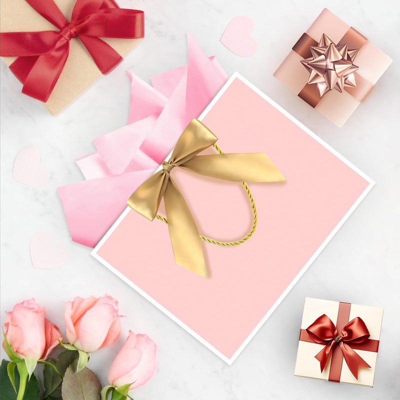 JMANNI Gift Bags, 1PCS Gift Bags Large with Ribbon and 1 Greeting Cards 2 Tissue Paper, Portable Paper Gift Bag with Handles, Birthday Gift Bags,Present Bags for Wedding Party Mothers Day - Image 5